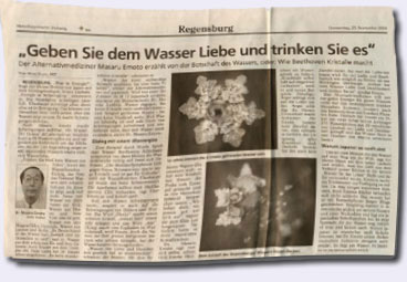 Masaru Emoto - Geben Sie dem Wasser Liebe und trinken Sie es