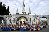 Die heilige Quelle von Lourdes in Frankreich