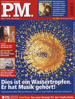 Dieses Bild zeigt das PM Magazin mit dem Titel Wasser